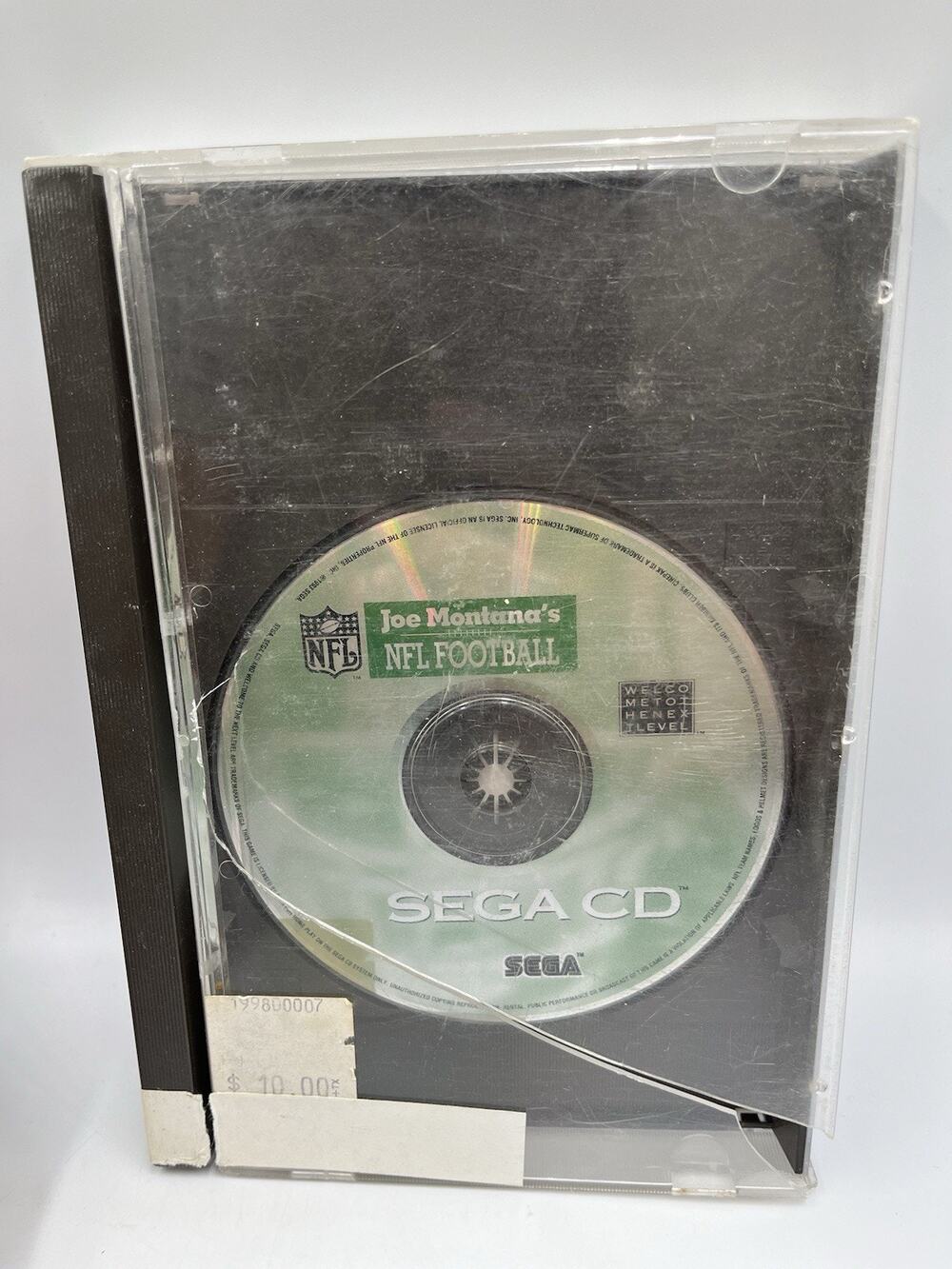 1993 Joe Montana's NFL Football Sega CD Game Disc No Cover & Instruction Manual